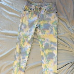 Beautiful multi-colored jeans for tweens